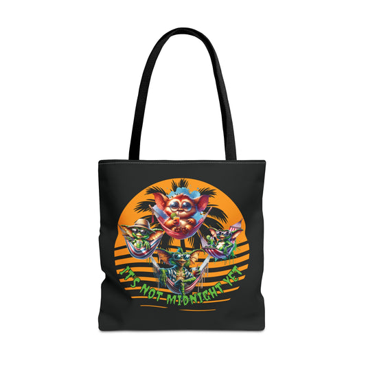 Summerween It's Not Midnight Yet Shoulder Tote Bag (AOP) 3 Sizes