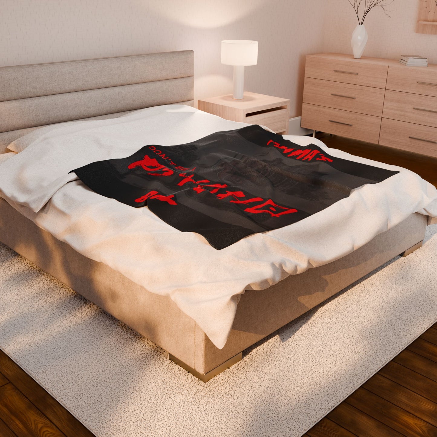 Throw Blanket - Psycho Mama's Boy Velveteen Plush Blanket