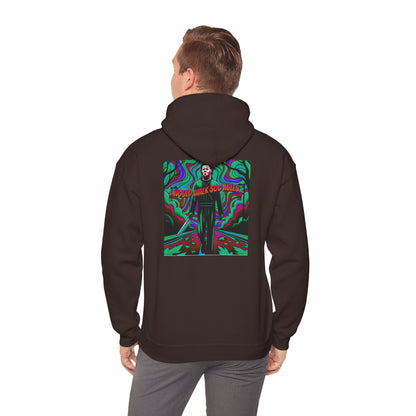 Psychedelic Road Trip Michael Hoodie – "Would Walk 500 Miles" Graphic Pullover