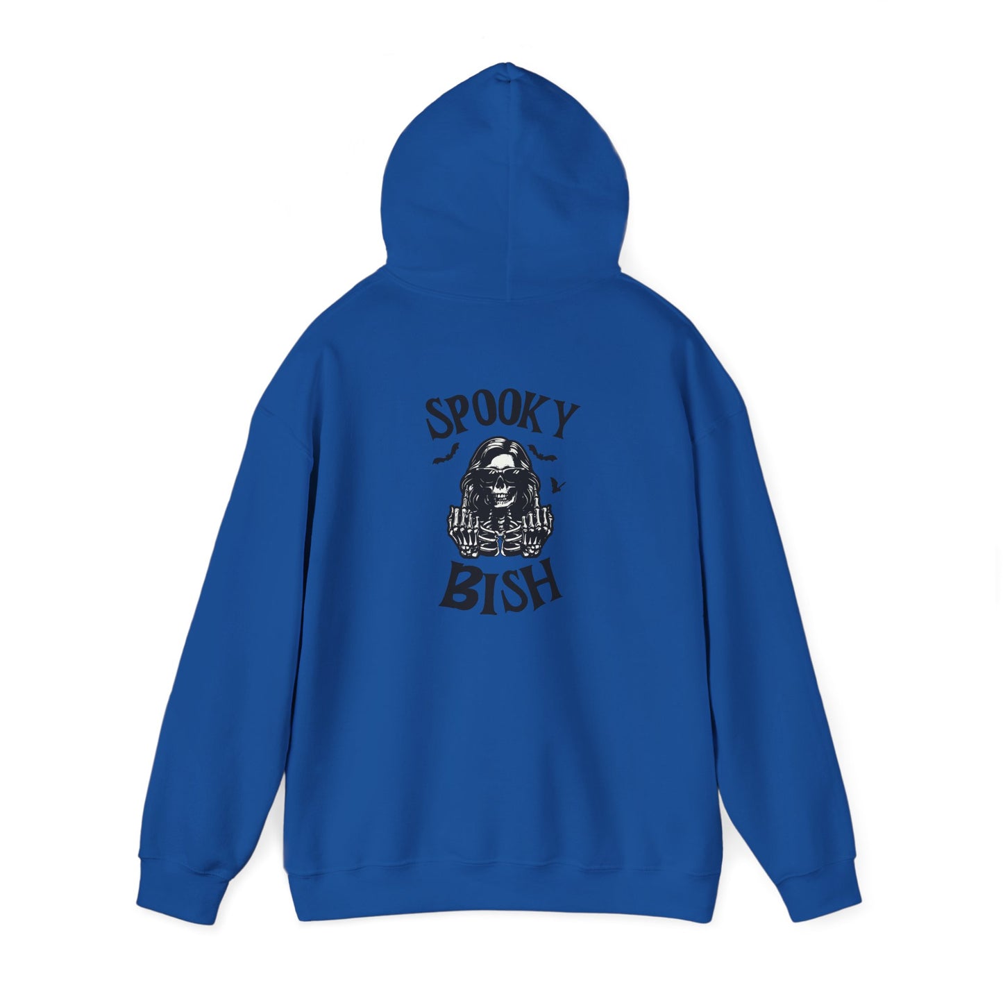 Spooky Bish Hoodie — Skeleton Finger and Sunglasses Design