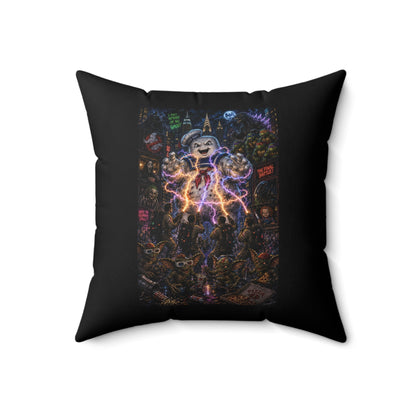 80's Horror Retro Halloween Throw Pillow Decorative Cushion