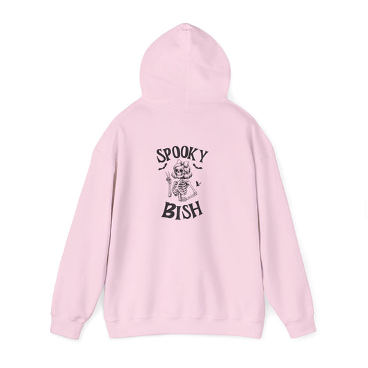 Spooky Bish Hoodie — Cute Skeleton in Sunglasses Design