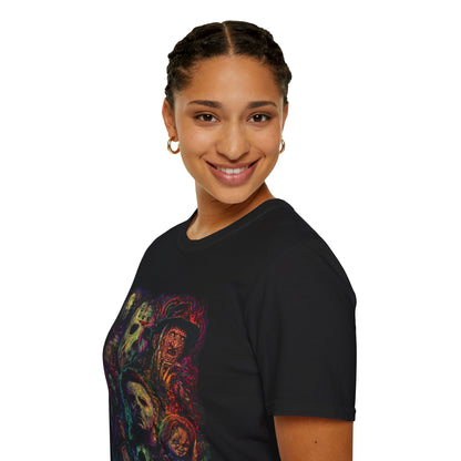 Horror Icons Collage T-Shirt —  Graphic Tee