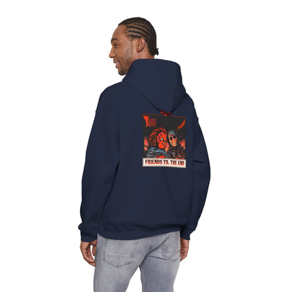 Hoodie - Friends Til The End Horror Movie Icon Friends Graphic Hoodie