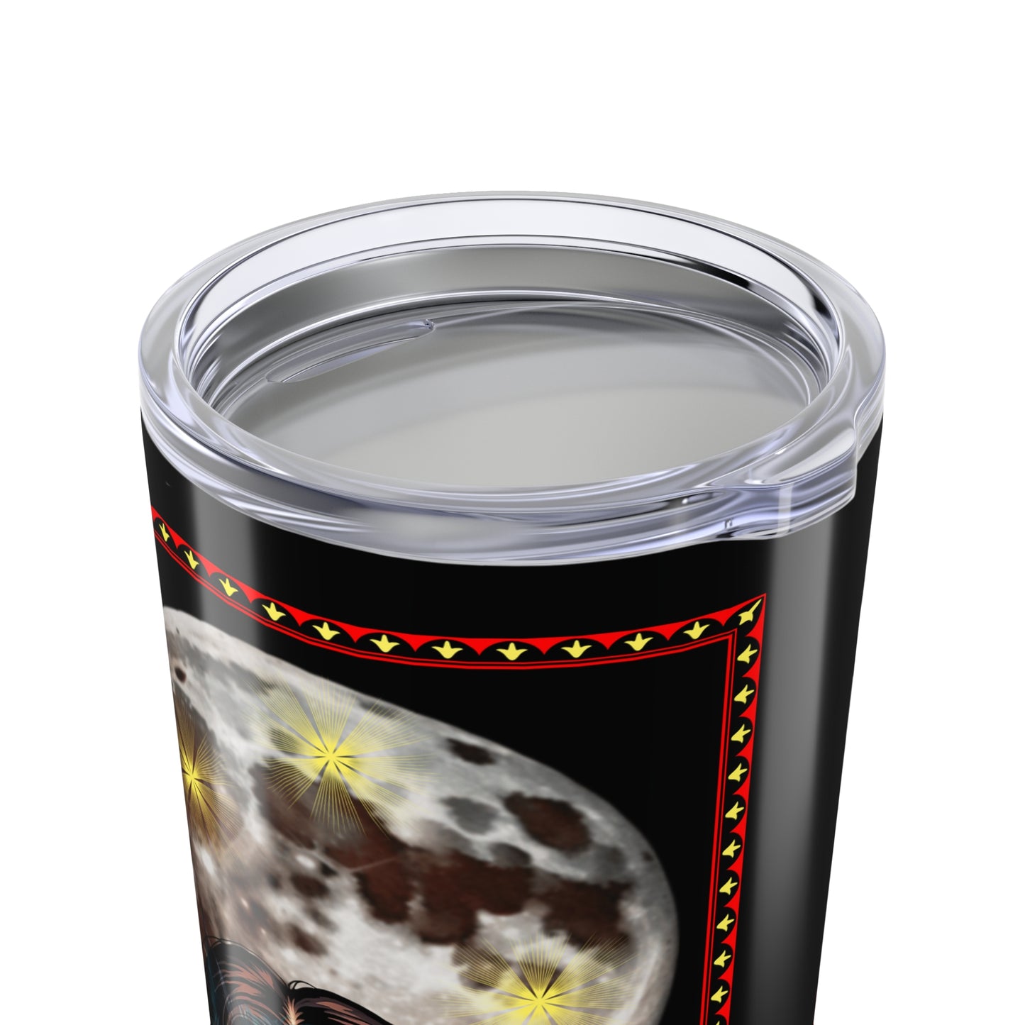 20oz Tumbler - Ozzy Bark at the Moon design