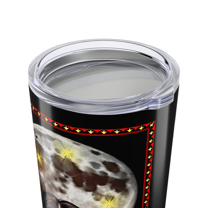 20oz Tumbler - Ozzy Bark at the Moon design