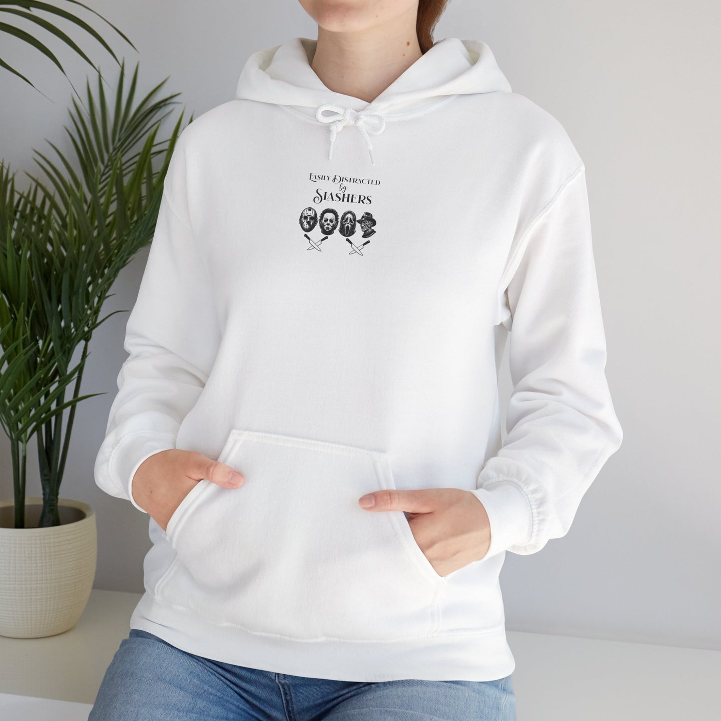 Horror Slasher Hoodie — Classic Masked Killers Graphic Sweatshirt