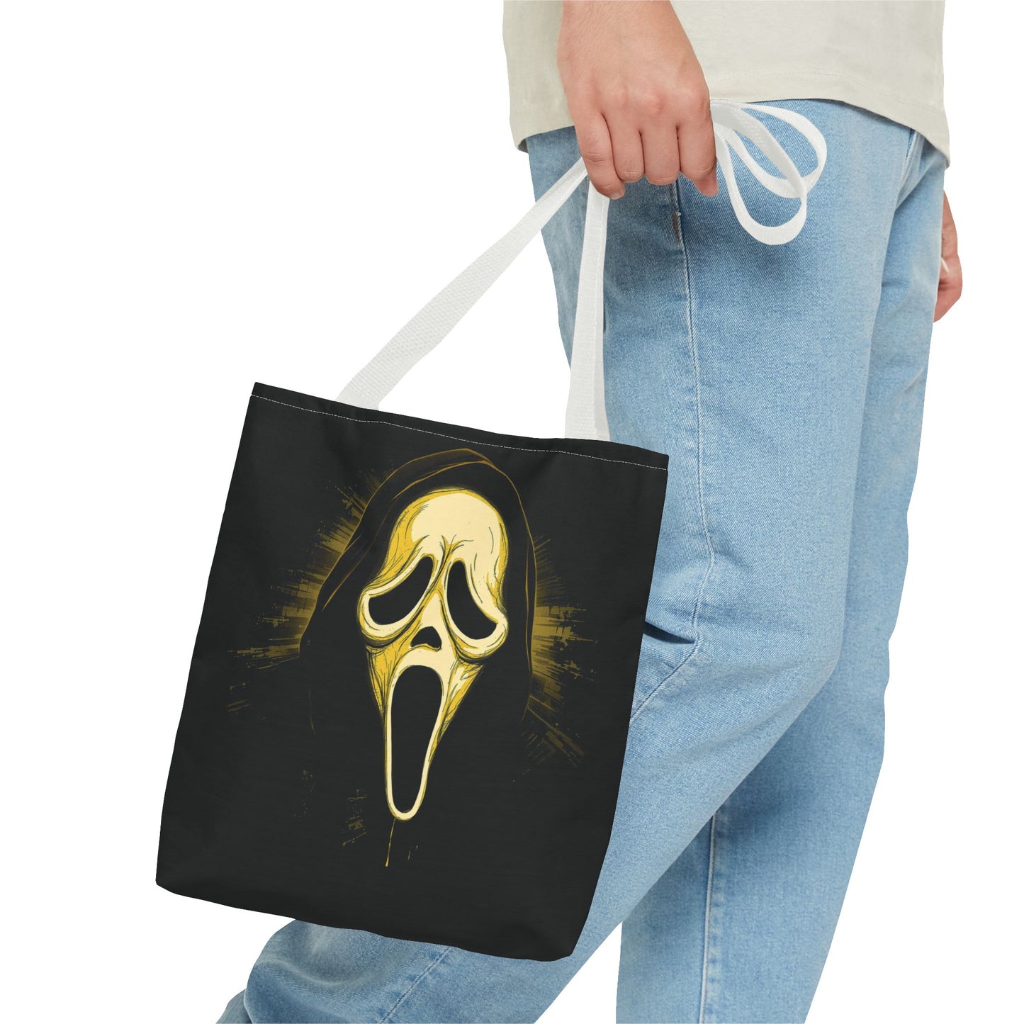 Spooky Scream Tote Bag — Ghost Face Design