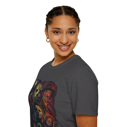 Horror Icons Collage T-Shirt —  Graphic Tee