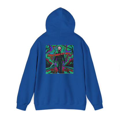 Psychedelic Road Trip Michael Hoodie – "Would Walk 500 Miles" Graphic Pullover