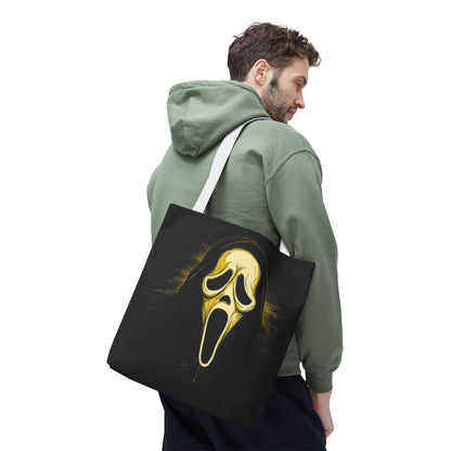 Spooky Scream Tote Bag — Ghost Face Design