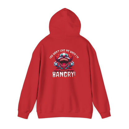 You Won't Like Me When I am Hangry Hoodie - Evil Clown Design