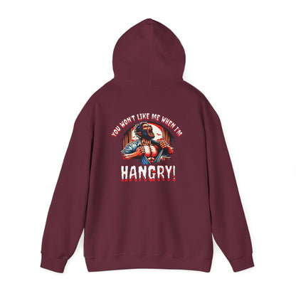 You Wont Like Me When I'm Hangry Hoodie - Werewolf Design