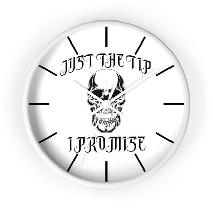 Vampire Just The Tip I Promise Wall Clock