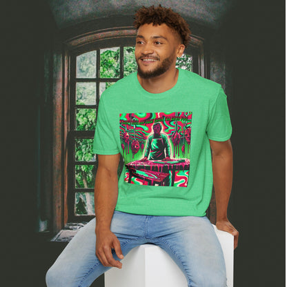 Horradelic I Can't Feel My Face When I'm With You Faceless Cannibal In Texas Slaughterhouse Horror Fun Unisex Softstyle T-Shirt