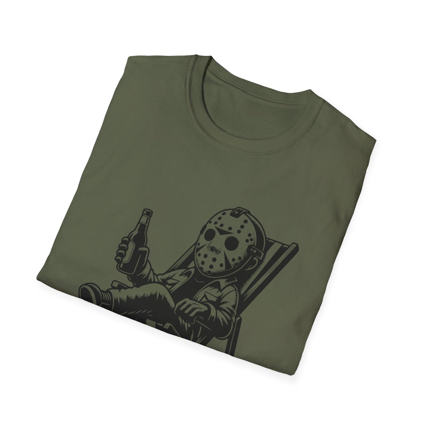 Jason Relaxing Graphic Tee — Funny Horror Movie T-Shirt