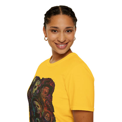 Horror Icons Collage T-Shirt —  Graphic Tee