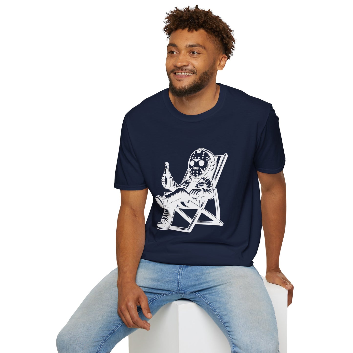 Jason Relaxing Graphic Tee — Funny Horror Movie T-Shirt