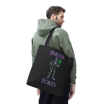 Tote Bag - Timeless Tokes Skeleton Weed Lover Design