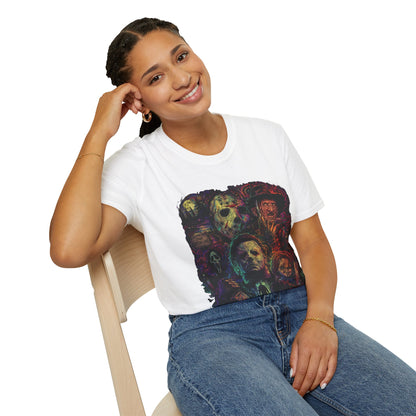 Horror Icons Collage T-Shirt —  Graphic Tee
