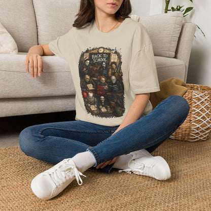 "Back to School" Horror Movie Character Class Portrait - T Shirt