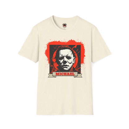 Vintage Horror Mask Portrait "Michael" Graphic T-Shirt