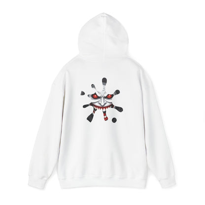 Hooded Sweatshirt - Joker Inspired Sinister Evil Smile Print