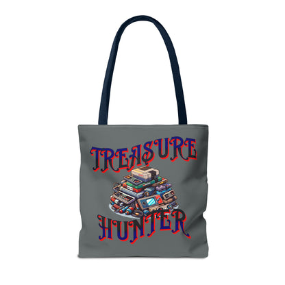 Treasure Hunter Retro Video Gamer Tote Bag (AOP) Collectors Vintage Games and Gaming