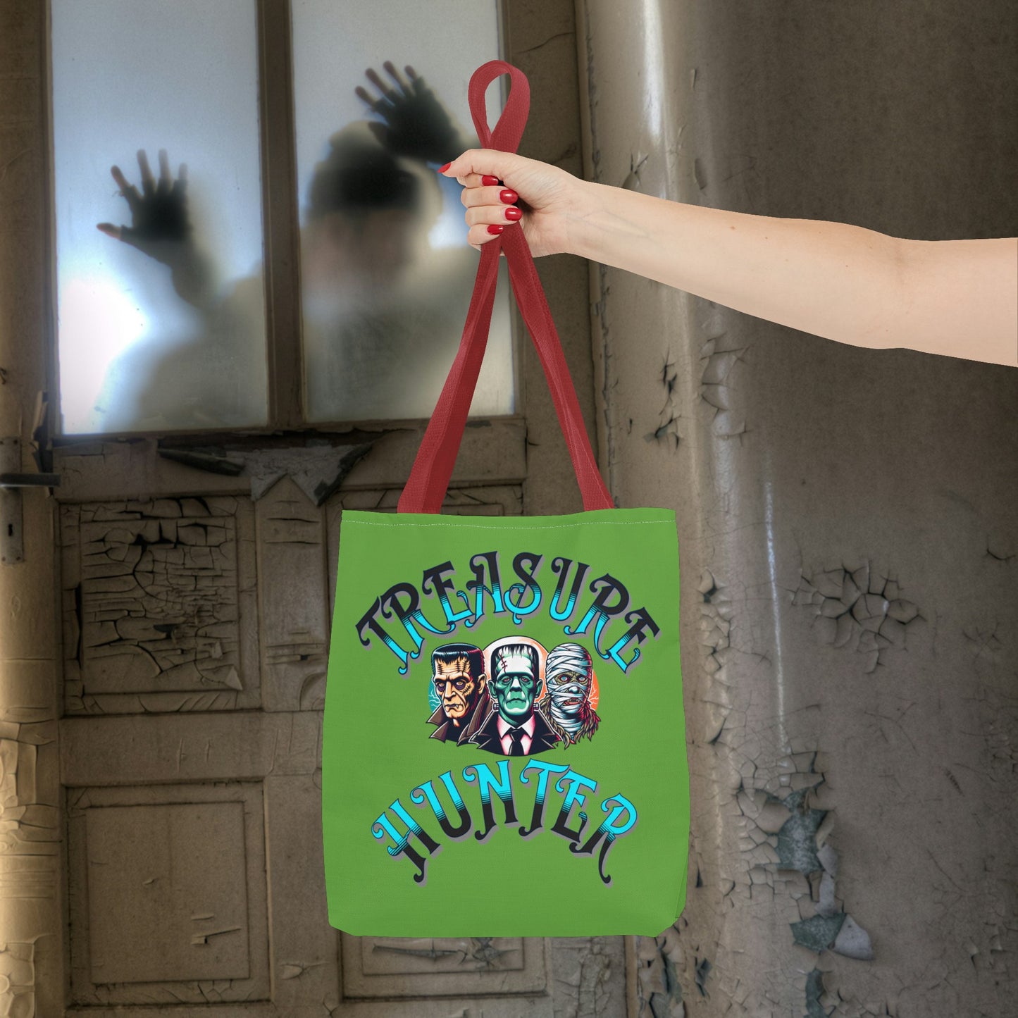 Treasure Hunter Vintage Monster Collector Tote Bag (AOP) Retro Toys Travel