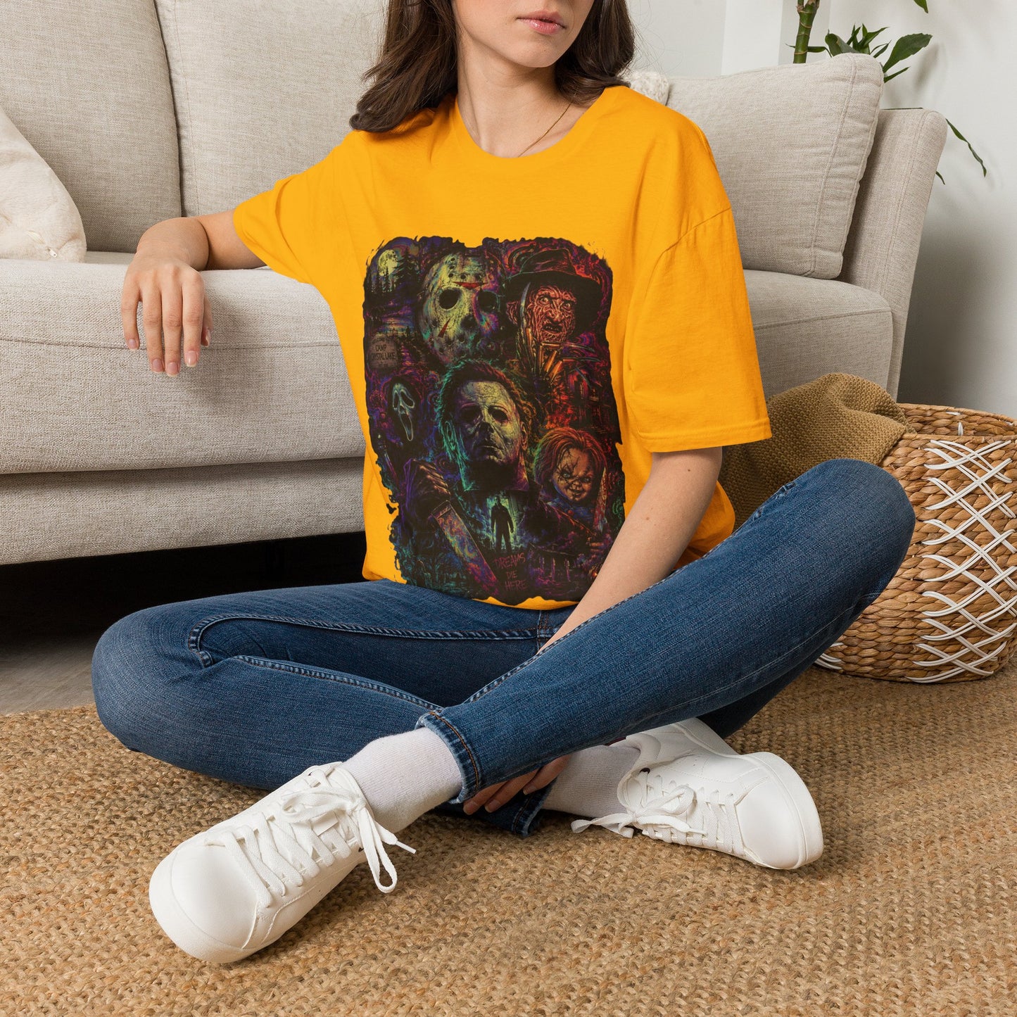Horror Icons Collage T-Shirt —  Graphic Tee