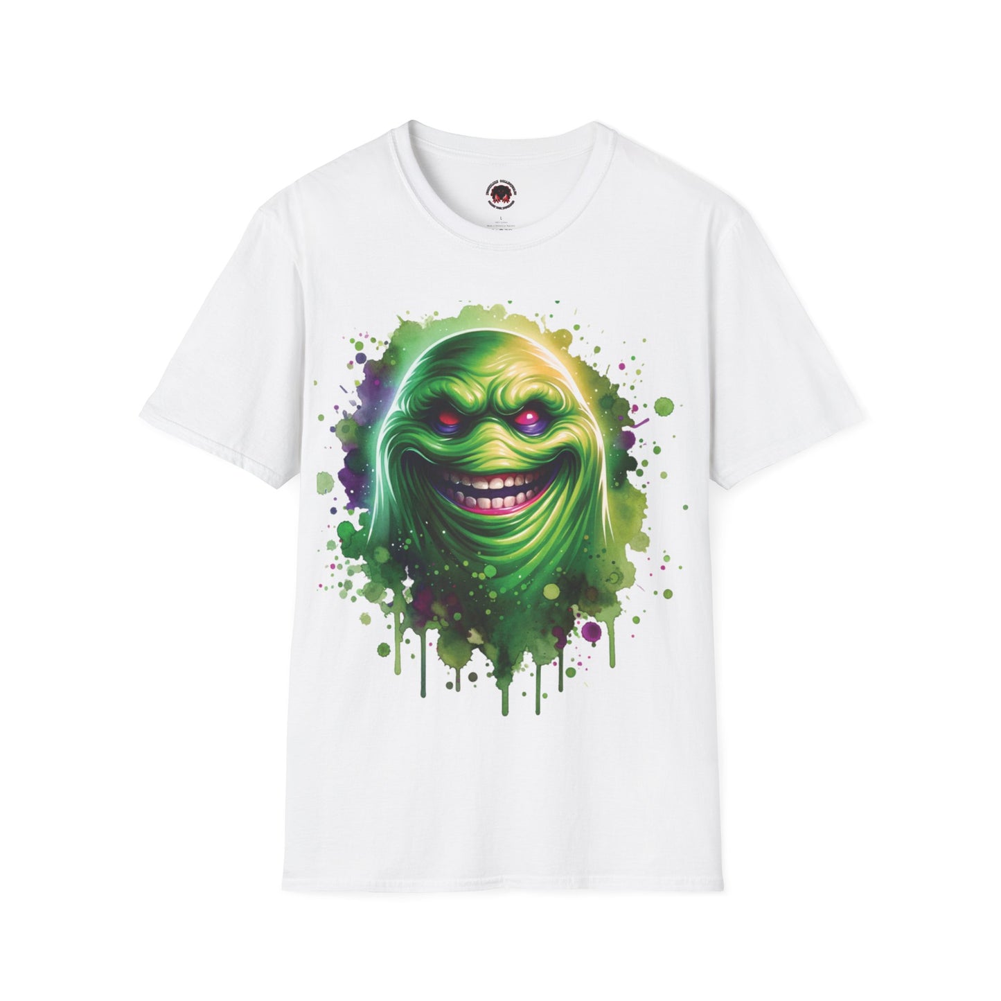 Slimey Ghost Spector Horror Fun Unisex Soft style T Shirt Men Women