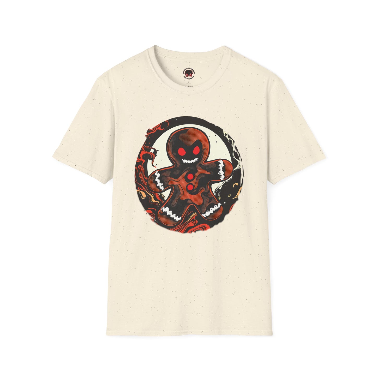 Evil Gingerbread T-Shirt – Spooky Holiday Horror Cookie Design