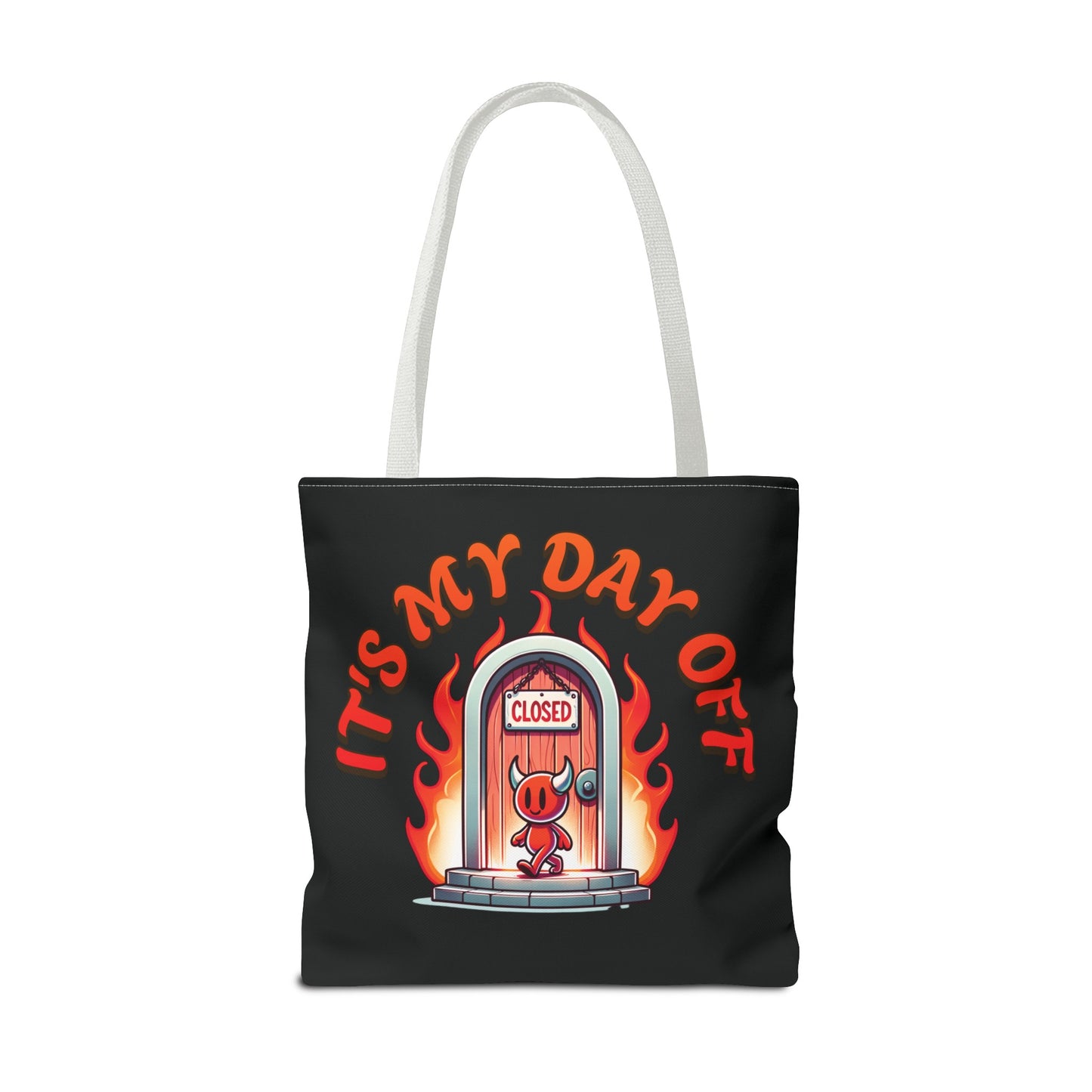 Little Devil It's My Day Off Shoulder Carry Tote Bag (AOP)