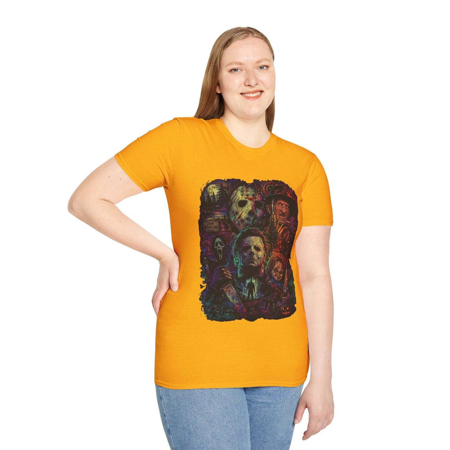 Horror Icons Collage T-Shirt —  Graphic Tee