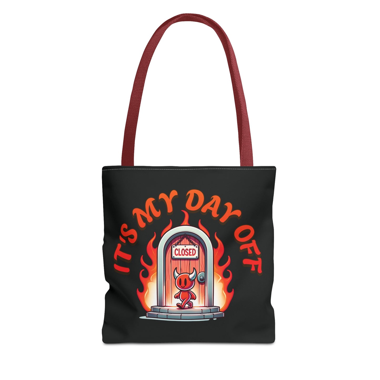 Little Devil It's My Day Off Shoulder Carry Tote Bag (AOP)