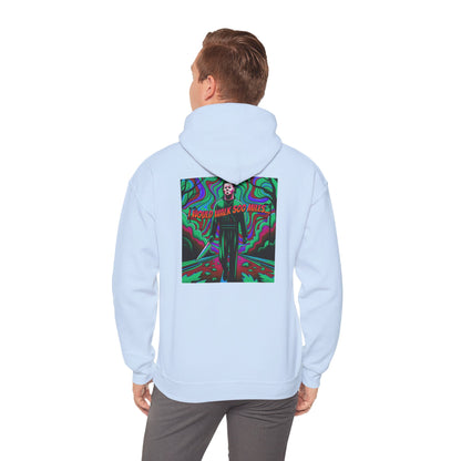 Psychedelic Road Trip Michael Hoodie – "Would Walk 500 Miles" Graphic Pullover