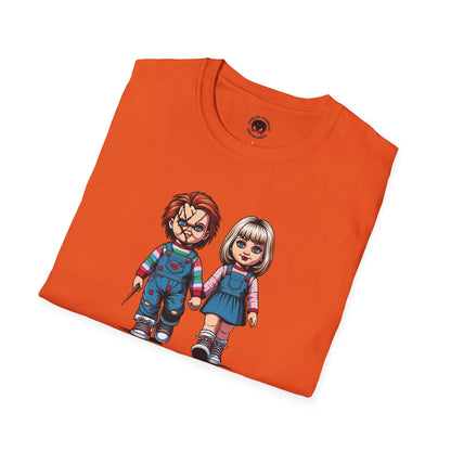 Til The End Horror Couple Unisex Soft style T-Shirt