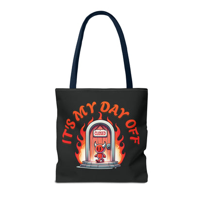 Little Devil It's My Day Off Shoulder Carry Tote Bag (AOP)