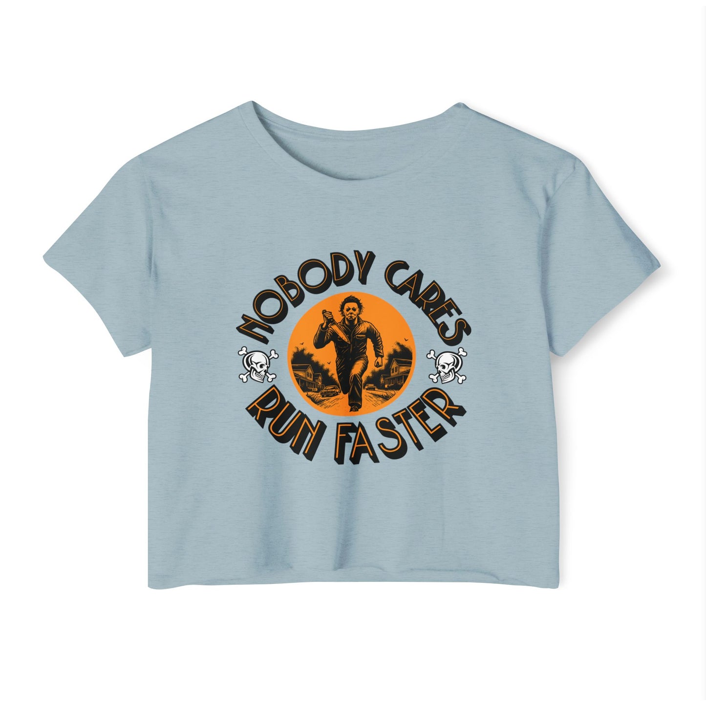 Nobody Cares Run Faster Women's Festival Crop Top