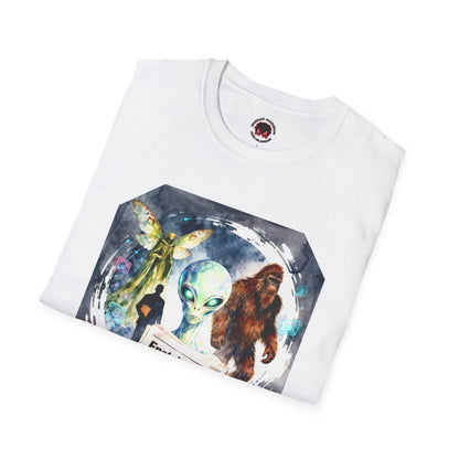 Alien Files Graphic T-Shirt — UFO, Bigfoot & Cryptid Art Tee