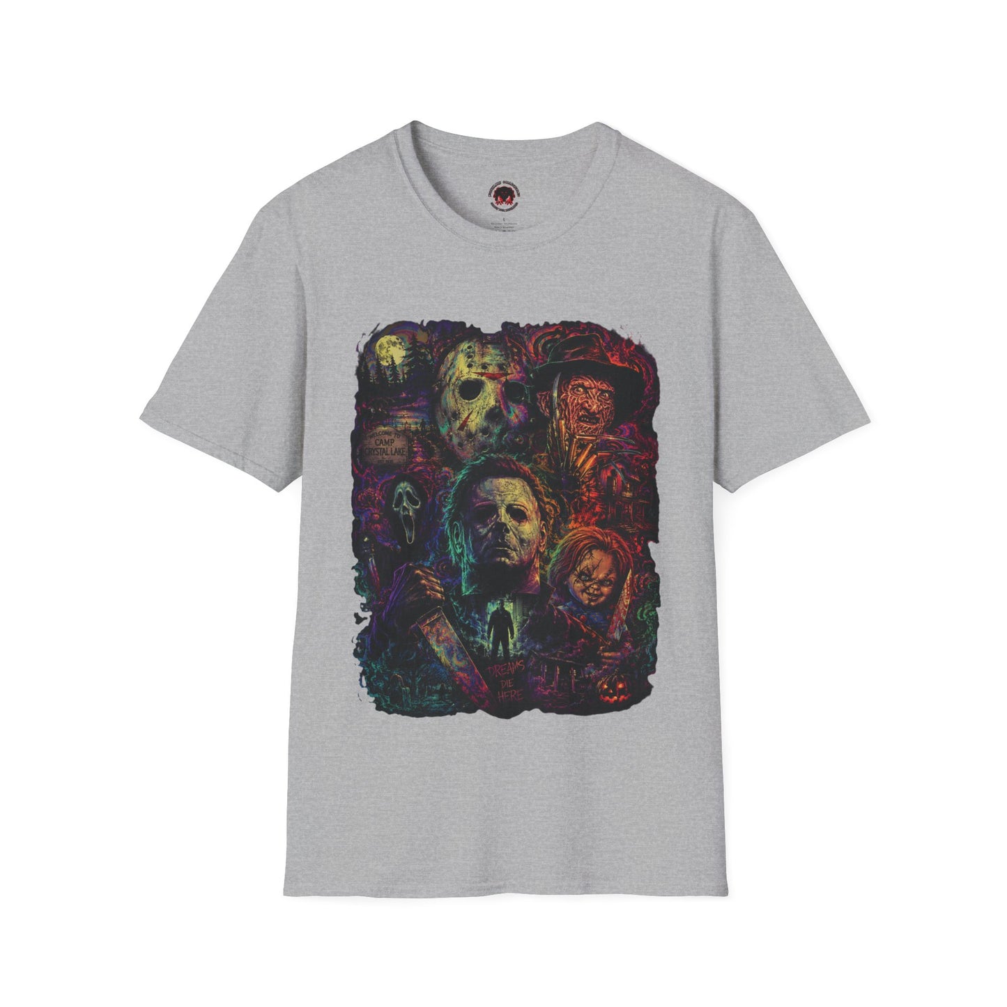 Horror Icons Collage T-Shirt —  Graphic Tee