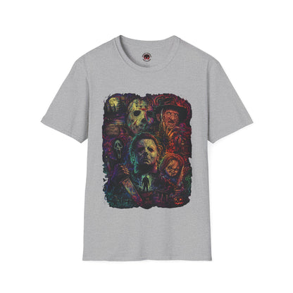 Horror Icons Collage T-Shirt —  Graphic Tee