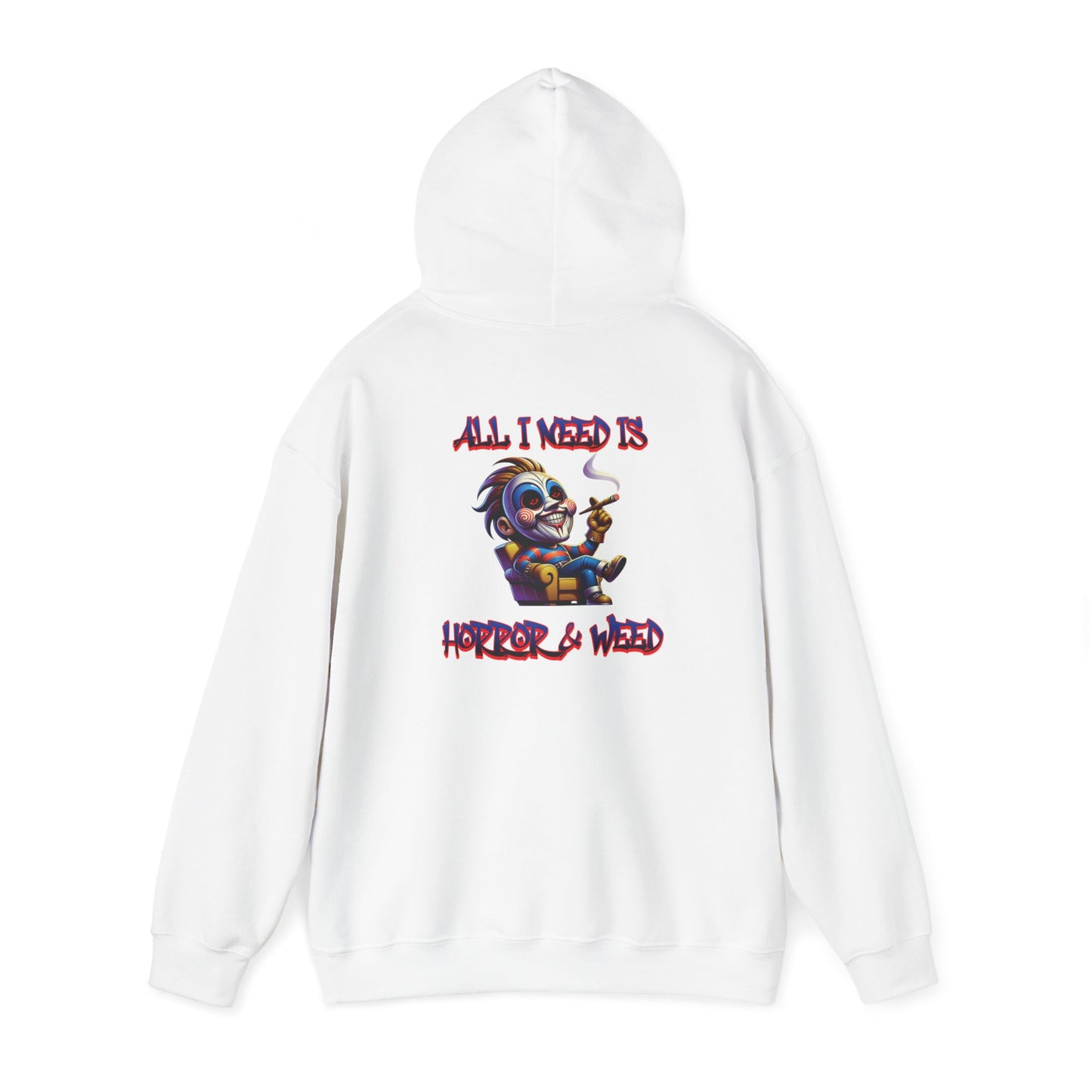 All I need is Horror & W**d Unisex Heavy Blend™ Hooded Sweatshirt