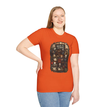 "Back to School" Horror Movie Character Class Portrait - T Shirt