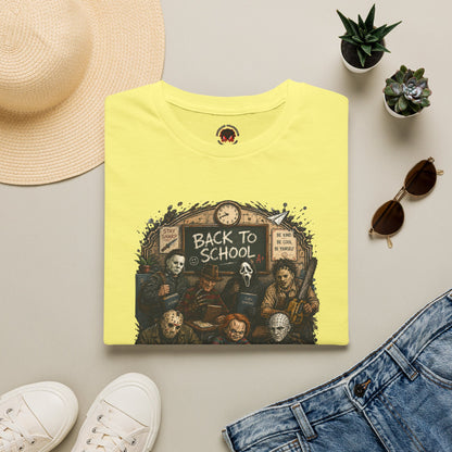 "Back to School" Horror Movie Character Class Portrait - T Shirt