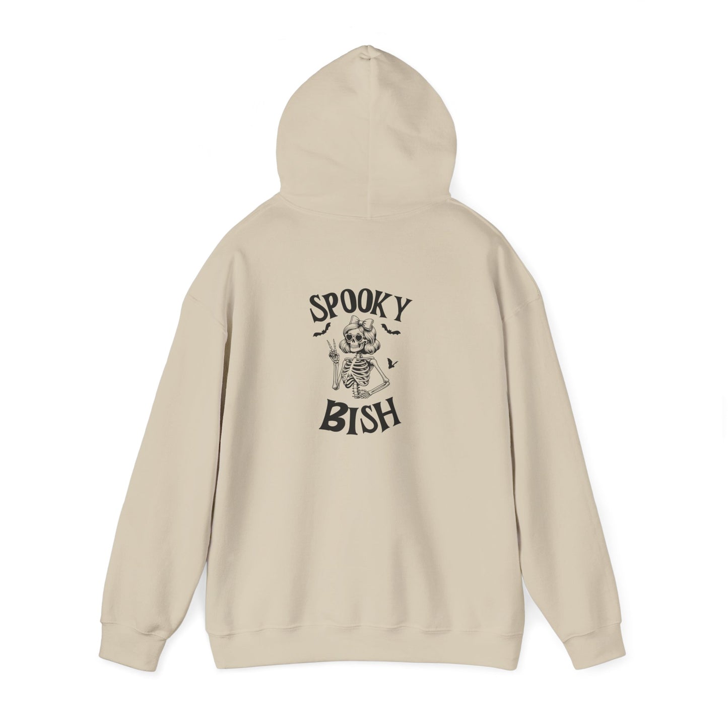Spooky Bish Hoodie — Cute Skeleton in Sunglasses Design