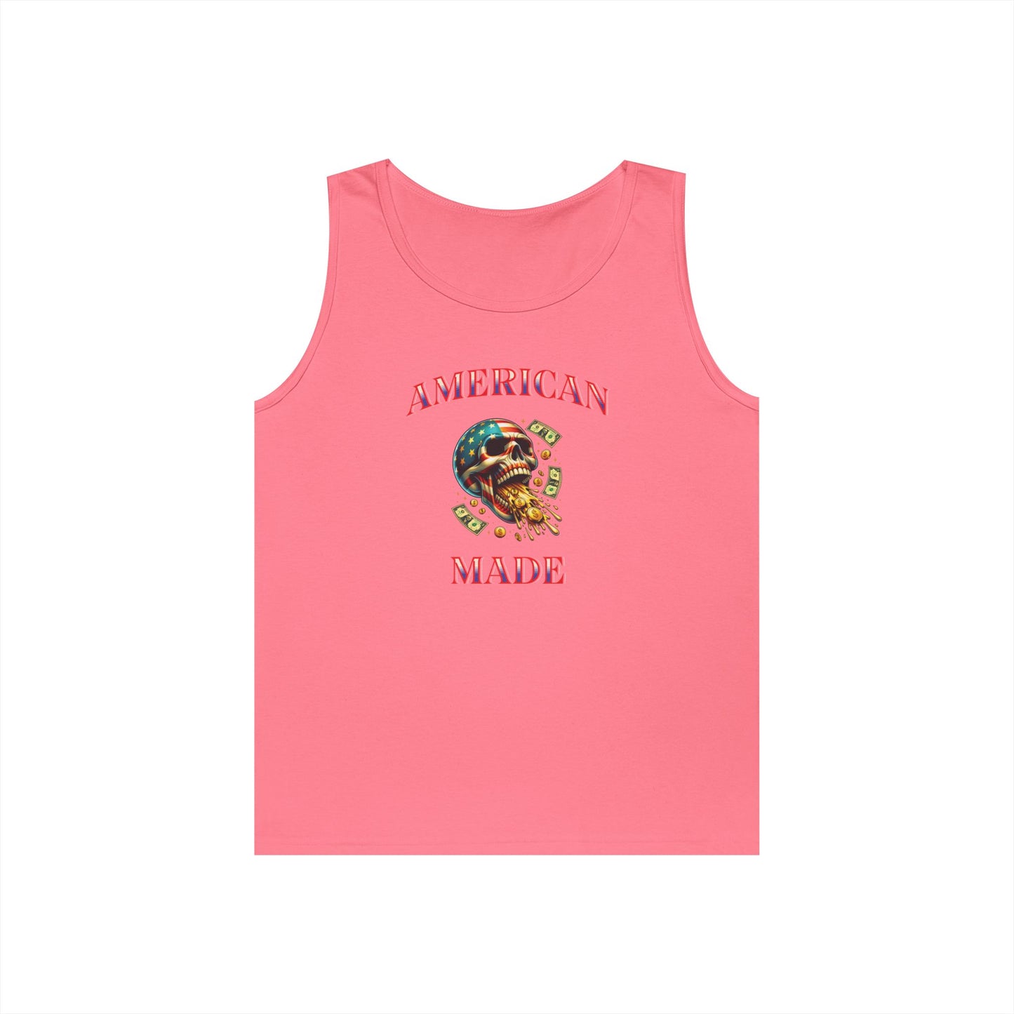 Tank Top - American Made Skull Money Design