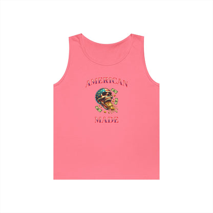 Tank Top - American Made Skull Money Design