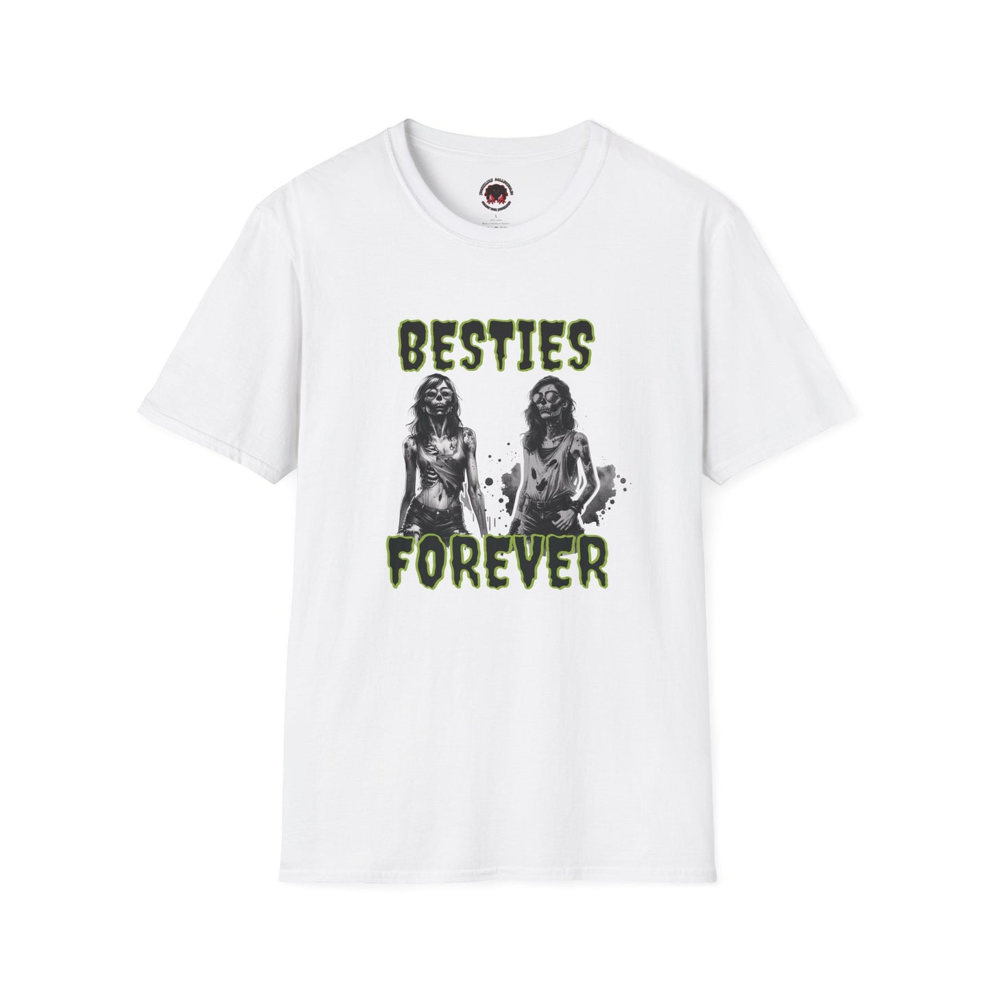 Zombie Ghouls Besties Forever Unisex Soft style T-Shirt