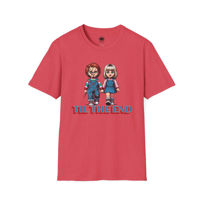 Til The End Horror Couple Unisex Soft style T-Shirt